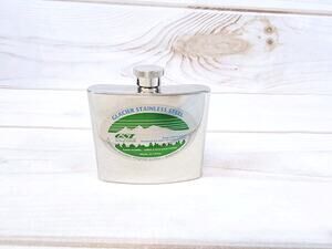 Vintage GSI Outdoors Glacier Stainless Steel 5 oz Hip Flask READ